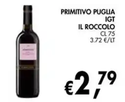 èccoMI Primitivo Puglia IGT Il Roccolo offerta