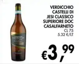 èccoMI Verdicchio Castelli di Jesi Classico Superiore DOC Casalfarneto offerta