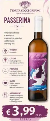 èccoMI Passerina IGT offerta