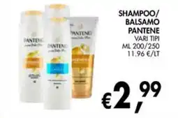 èccoMI Shampoo / balsamo Pantene offerta