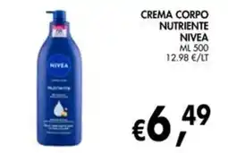 èccoMI Crema corpo nutriente Nivea offerta