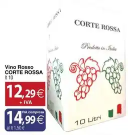 Docks Cash&Carry Vino Rosso Corte Rossa offerta