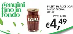 Maxi Coal Filetti di alici Coal offerta