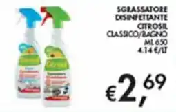 Maxi Coal Sgrassatore disinfettante Citrosil classico/bagno offerta