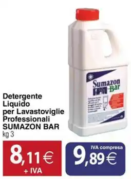 Docks Cash&Carry Detergente Liquido per Lavastoviglie Professionali SUMAZON BAR offerta