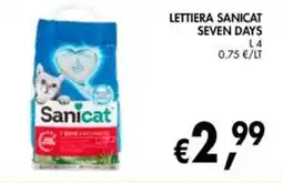 èccoMI Lettiere Sanicat Seven Days offerta