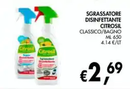 èccoMI Citrosil sgrassatore disinfettante classico/bagno offerta