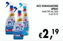 èccoMI Ace sgrassatore spray offerta