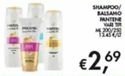 Maxi Coal Shampoo/balsamo pantene vari tipi offerta