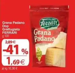 Docks Cash&Carry Grana Padano Dop Grattugiato Ferrari offerta
