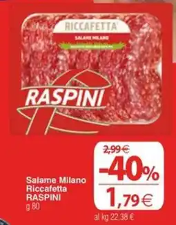 Docks Cash&Carry Salame Milano Riccafetta Raspini offerta