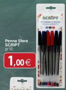 Docks Cash&Carry Penna Sfera SCRIPT offerta