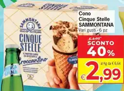 Despar Sammontana Cono Cinque Stelle offerta