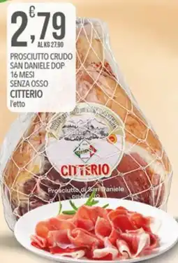 Iper Romagnolo Prosciutto crudo San Daniele DOP Citterio offerta