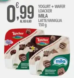 Iper Romagnolo Yogurt + Wafer Loacker Mila offerta