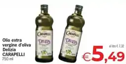 Despar Olio extra vergine d'oliva Delizia Carapelli offerta