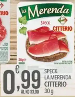 Iper Romagnolo Speck la Merenda Citterio offerta