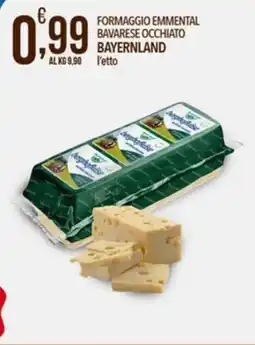 Iper Romagnolo Formaggio emmentale bavarese occhiato bayernland offerta