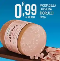 Iper Romagnolo Mortadella Suprema Fiorucci offerta