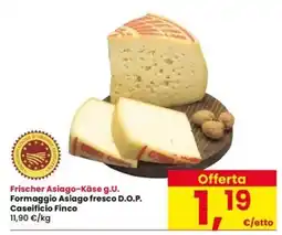 Interspar Formaggio Asiago fresco D.O.P. Caseificio Finco offerta