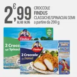 Iper Romagnolo Crocchette Findus classiche/spinaci/ai semi offerta