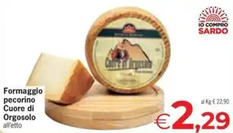 Formaggio pecorino Cuore di Orgosolo