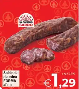 Despar Salsiccia classica FORMA offerta