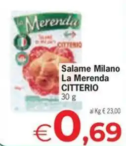 Despar Salame Milano La Merenda Citterio offerta