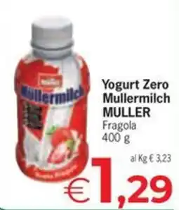 Despar Yogurt Zero Mullermilch MULLER Fragola offerta