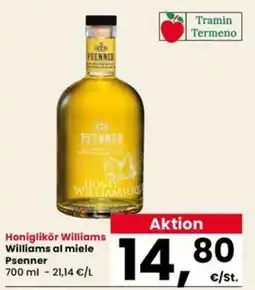 Interspar Honiglikör Williams Williams al miele Psenner offerta