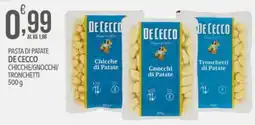 Iper Romagnolo Pasta di patate De Cecco offerta