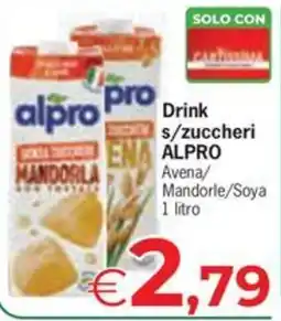 Despar Drink s/zuccheri ALPRO Avena/Mandorle/Soya offerta