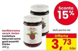 Interspar Confettura Naturrein extra gusti assortiti D'Arbo offerta