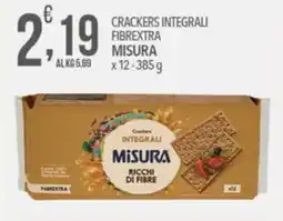 Iper Romagnolo Crackers integrali Misura offerta