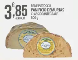 Iper Romagnolo Pane Pistoccu Panificio Demurtas Classico offerta
