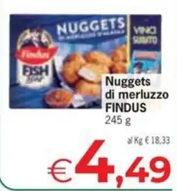 Despar Nuggets di merluzzo FINDUS offerta