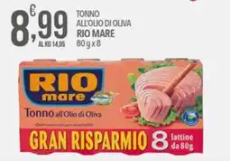 Iper Romagnolo Tonno all'Olio di Oliva Rio Mare offerta