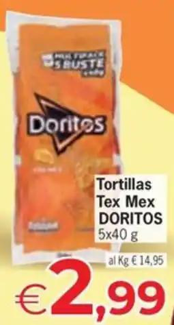 Despar Tortillas Tex Mex DORITOS offerta