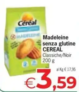 Despar Madeleine senza glutine CEREAL offerta
