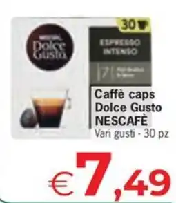 Despar Caffè caps Dolce Gusto NESCAFÉ offerta