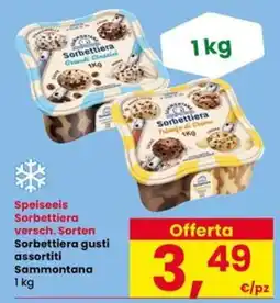 Interspar Speiseeis Sorbettiera Sammontana offerta