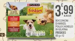 Iper Romagnolo Bocconcini di manzo, pollo e agnello in gelatina Friskies offerta