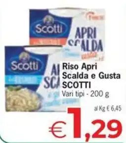 Despar Riso Apri Scalda e Gusta Scotti offerta