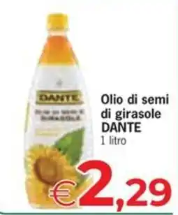 Despar Olio di semi di girasole DANTE offerta