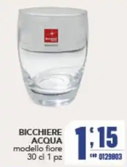 Gruppo di Palo Bicchiere acqua modello fiore offerta