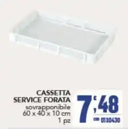 Gruppo di Palo Cassetta service forata offerta