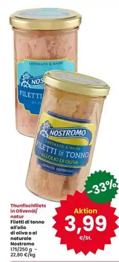 Interspar Filetti di tonno all'olio di oliva o al naturale Nostromo offerta
