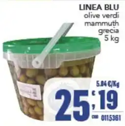 Gruppo di Palo Linea Blu olive verdi mammuth grecia offerta