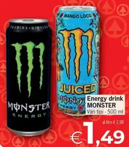 Despar Energy drink MONSTER offerta