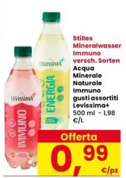 Interspar Stilles Mineralwasser Immuno Levissima+ offerta